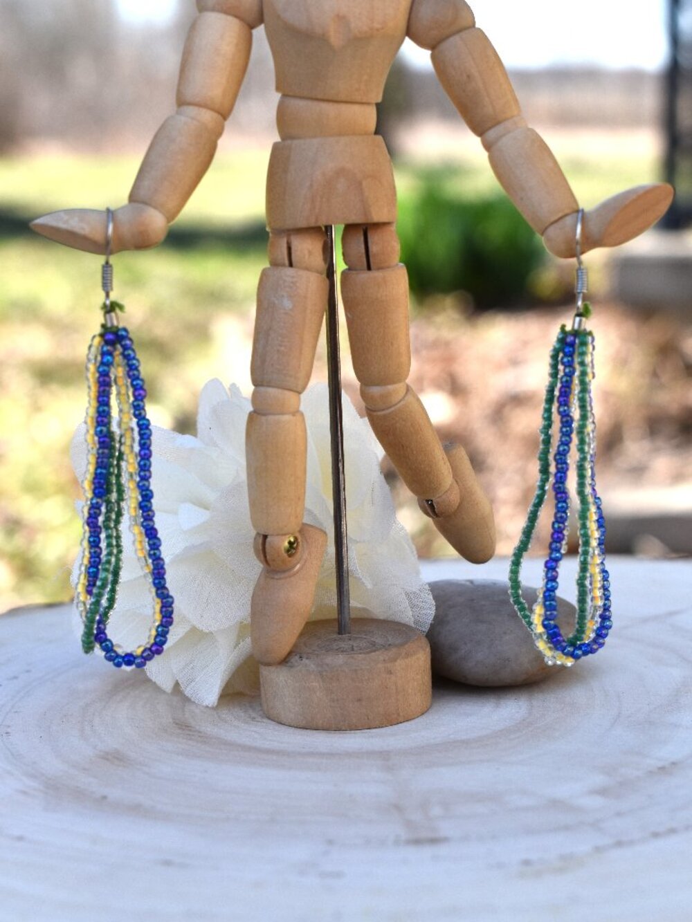 Beaded Drop Earrings